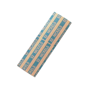 ABA Flat Tubular Coin Wrappers - Blue - Nickles - $2.00