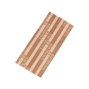 ABA Flat Tubular Coin Wrappers - Sand - Halves - $10.00