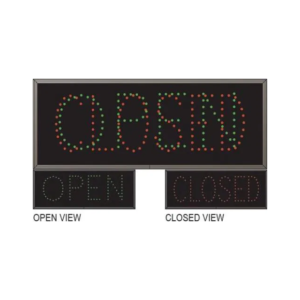 10" x 26" x 2.5", Open/Closed Message Sign