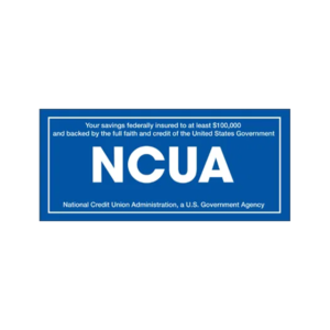 NCUA Mylar Door/Window Emblem - 3" X 7"