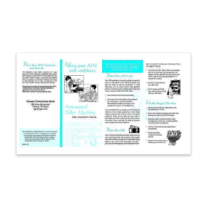 State of New Jersey ATM Safety Brochures, 1000/pack