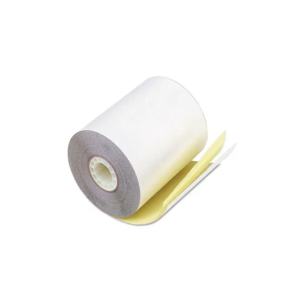 2-3/4" x 3" (100'), 2-Ply Carbonless<br>White/Canary Receipt Rolls, 50 rolls/case