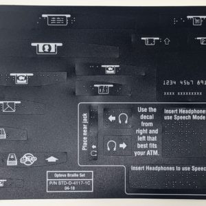 Diebold Opteva Braille Decal Set