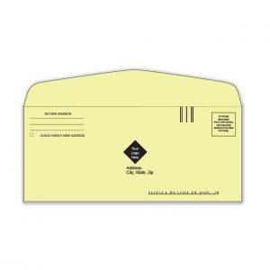 #9 Yellow Envelope, Custom Printed 1 color, 2,500/case
