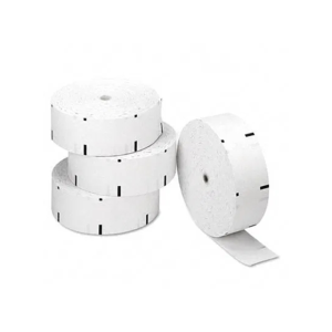 Fujitsu CCD 7015, 7025, 7035, 7045; Thermal Receipt Rolls, Plain w/ Black Sensemarks, 4 rolls per case