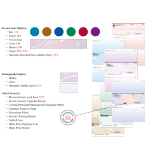 Custom Imprinted, 24# Laser Compatible Cashier Check, 8-1/2" x 11", Packed 500 sheets per ream