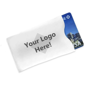 Custom White Tyvek® RFID Card Protector Envelopes, 500/pkg