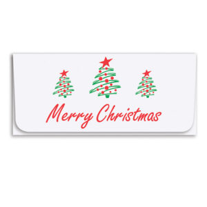 Holiday Currency Envelopes printed One and Two-color litho with White Sealing Envelopes, 500/box