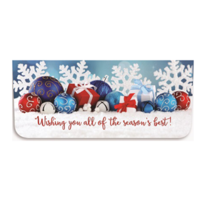 Holiday Currency Envelopes printed Foil and Four-color litho with white outer envelopes, 500/box