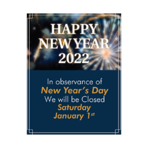 Federal Holiday Closing Signs