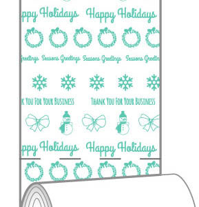 Holiday Thermal Receipt Rolls<br>3-1/8" x 3" (230'), 10 rolls per pack