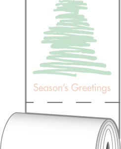 Holiday Receipt Roll for NCR ATM - Tree Pattern