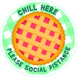 8" Set of 2 Indoor Thanksgiving Floor Vinyl Mat