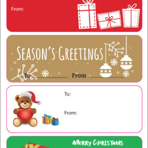 Custom Holiday Gift Stickers