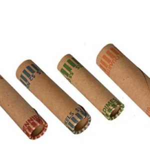 Preformed Cartridge (Crimped) Coin Wrappers - Red - Pennies - $.50