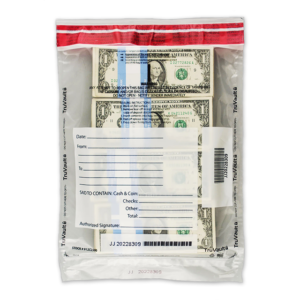 Tamper Evident Security Deposit Bags - Clear