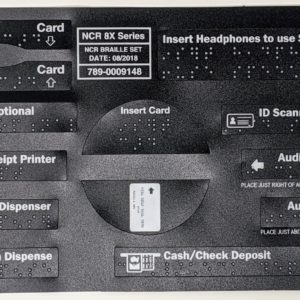 NCR 6680 Series Braille Decal Set
