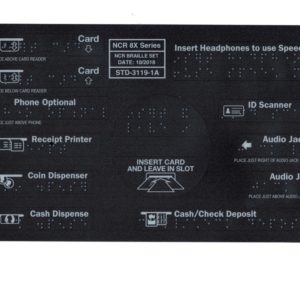 NCR 6680 Series Braille Decal Set - EMV