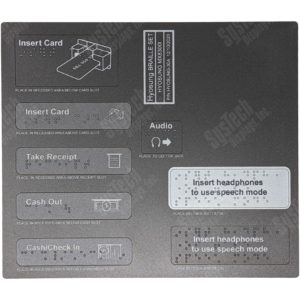 Hyosung 8300I Braille Decal Set