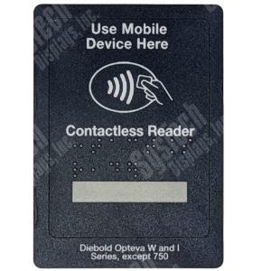 Diebold Opteva Contactless Reader Decal