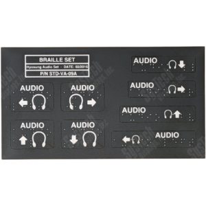 Hyosung 'Audio' Braille Decal Set