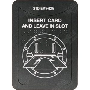 NCR SelfServ 'Insert & Leave Card' Braille Decal