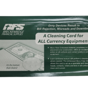 Cash Acceptor Cleaning Cards, 15/box