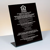Equal Housing Lender FDIC, Single-Sided, 11" x 14" Easel Style Sign