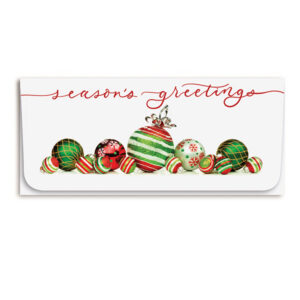 Holiday Currency Envelopes printed Foil and Four-color litho with white outer envelopes, 500/box