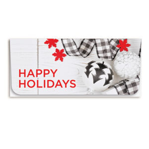 Holiday Currency Envelopes printed Foil and Four-color litho with white outer envelopes, 500/box