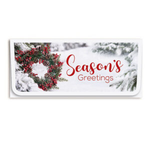 Holiday Currency Envelopes printed Foil and Four-color litho with white outer envelopes, 500/box