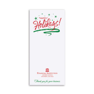 Holiday Drive-Up Envelopes printed One or Two-color litho, 2,500/case