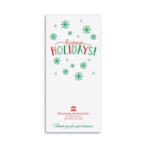 Holiday Drive-Up Envelopes printed One or Two-color litho, 2,500/case