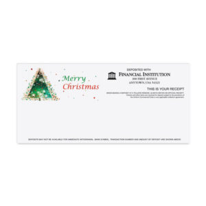 Holiday Teller Receipts, Printed Four-color litho, 2,500/case