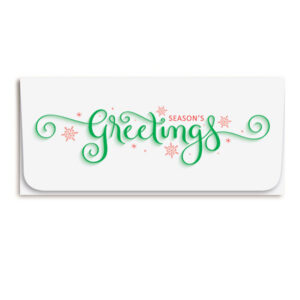 Holiday Currency Envelopes printed One and Two-color litho with White Sealing Envelopes, 500/box