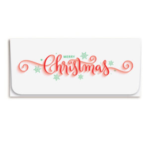 Holiday Currency Envelopes printed One and Two-color litho with White Sealing Envelopes, 500/box