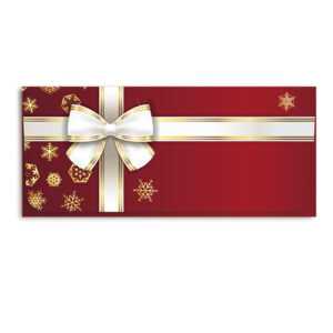 Holiday Currency Envelopes printed Four-color litho with white outer envelopes, 500/box