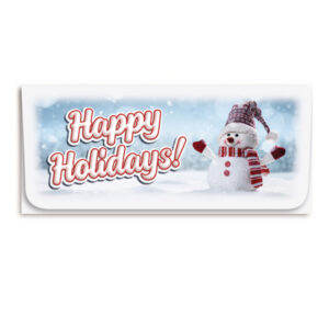 Holiday Currency Envelopes printed Four-color litho with white outer envelopes, 500/box